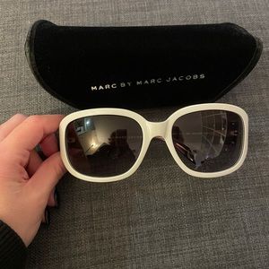 Marc by Marc Jacobs white sunglasses